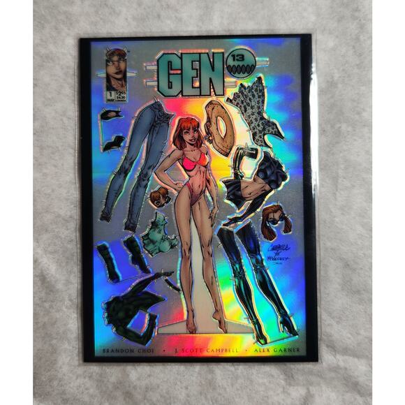 GEN 13 All Dolled Up And Grunge Variant Cover Foil Trading Cards Lot 1995 Aegis - Picture 2 of 5